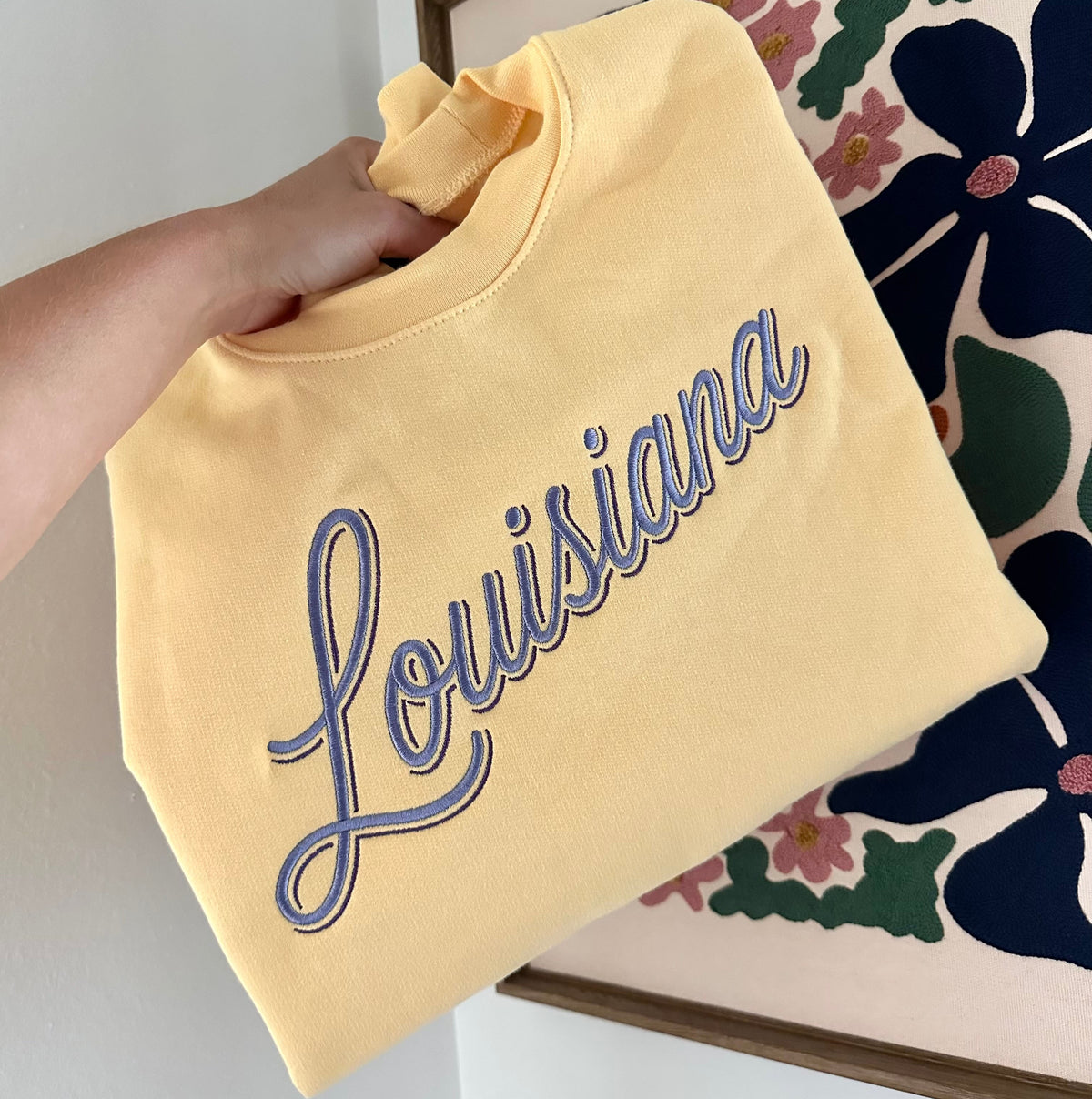 Tigers Two Tone Embroidered Sweatshirt - Gildan Softstyle