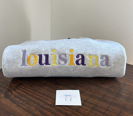 State Custom sweatshirt - Louisiana