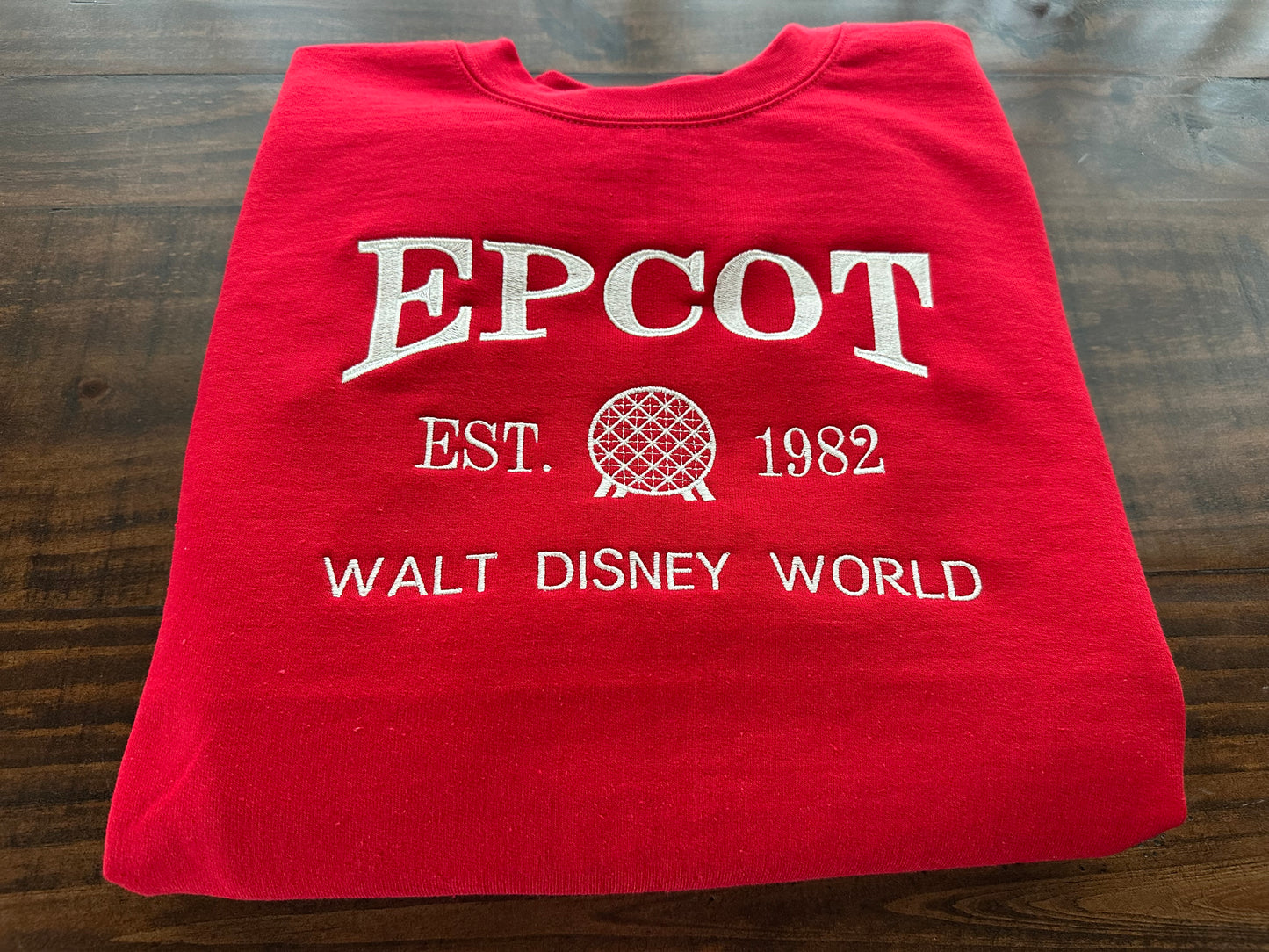 Epcot Park Inspired Sweatshirt - Embroidered