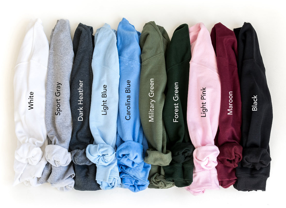 Simple Monogram Embroidered Sweatshirt