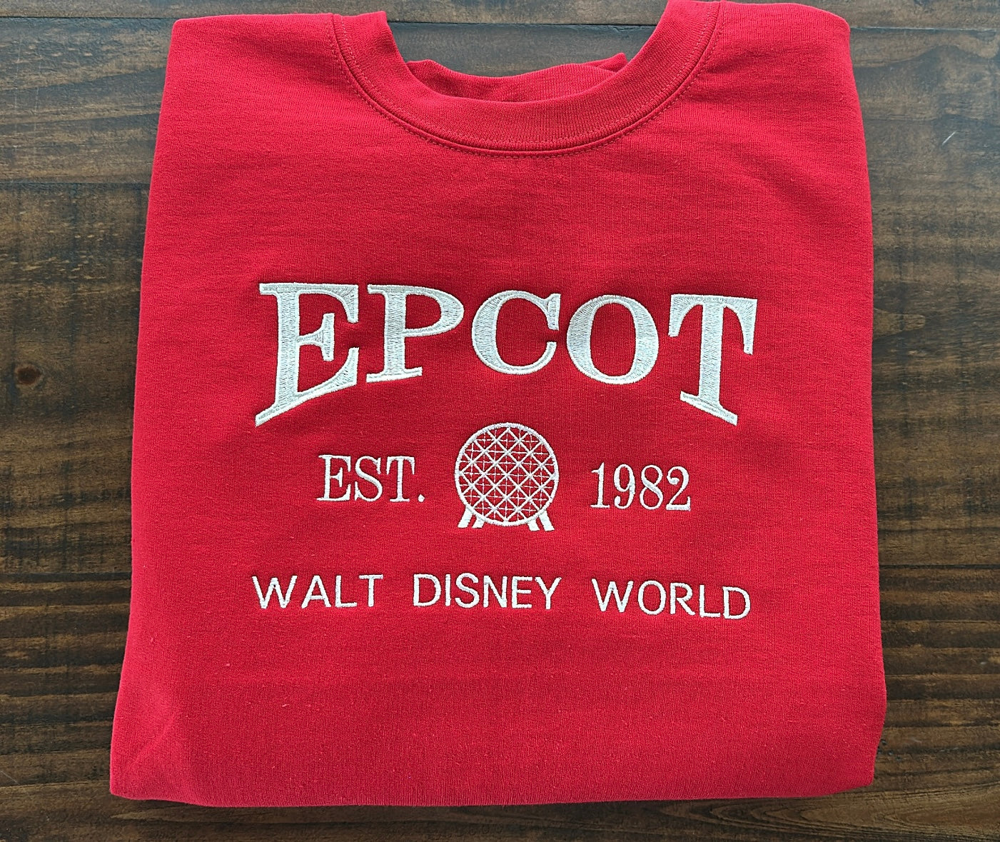 Epcot Park Inspired Sweatshirt - Embroidered