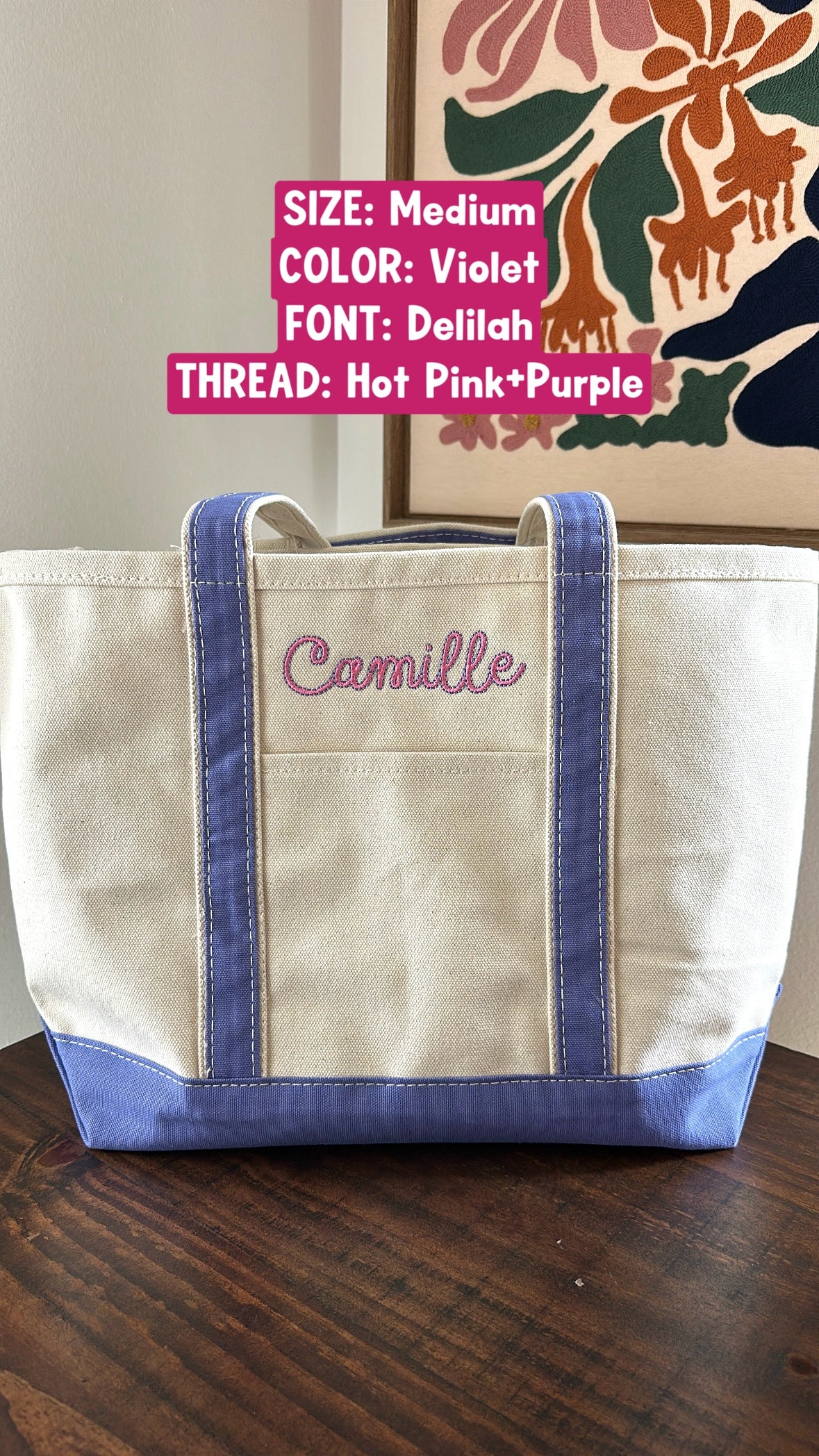 Medium Name Tote Bag