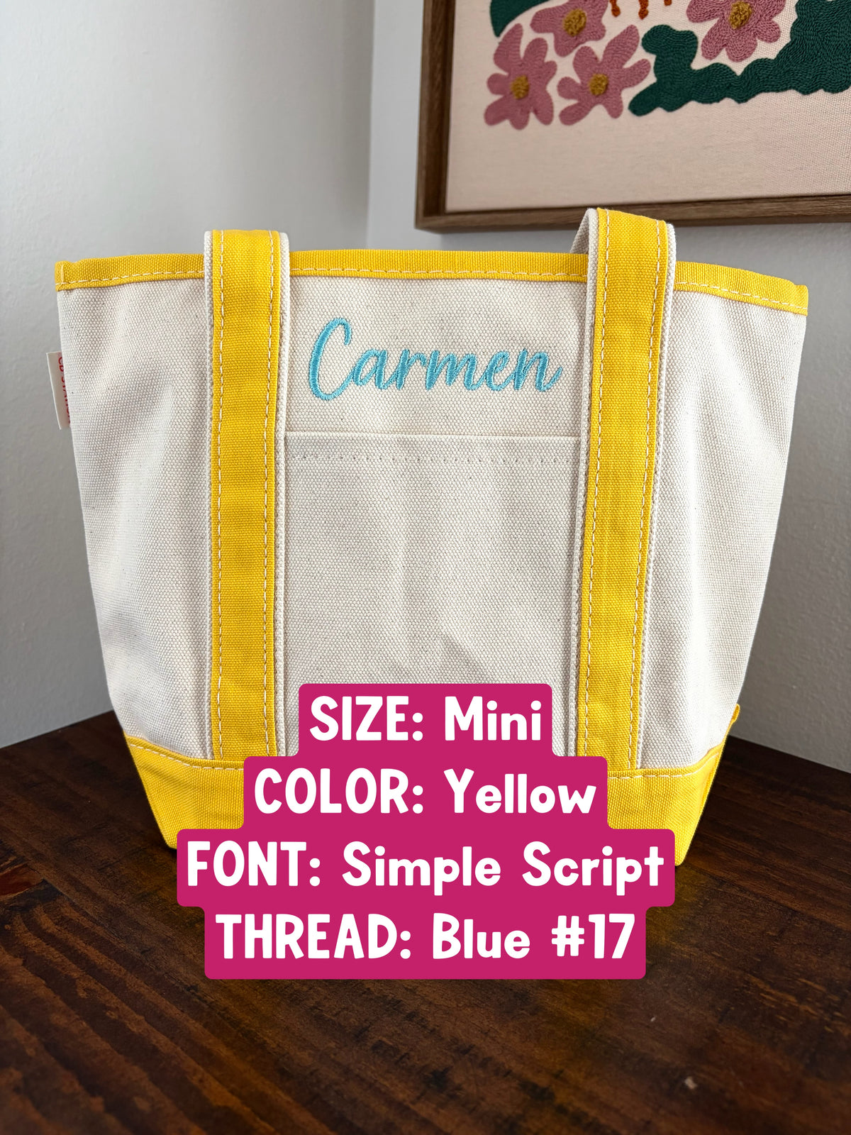 Handy Open Name Tote Bag
