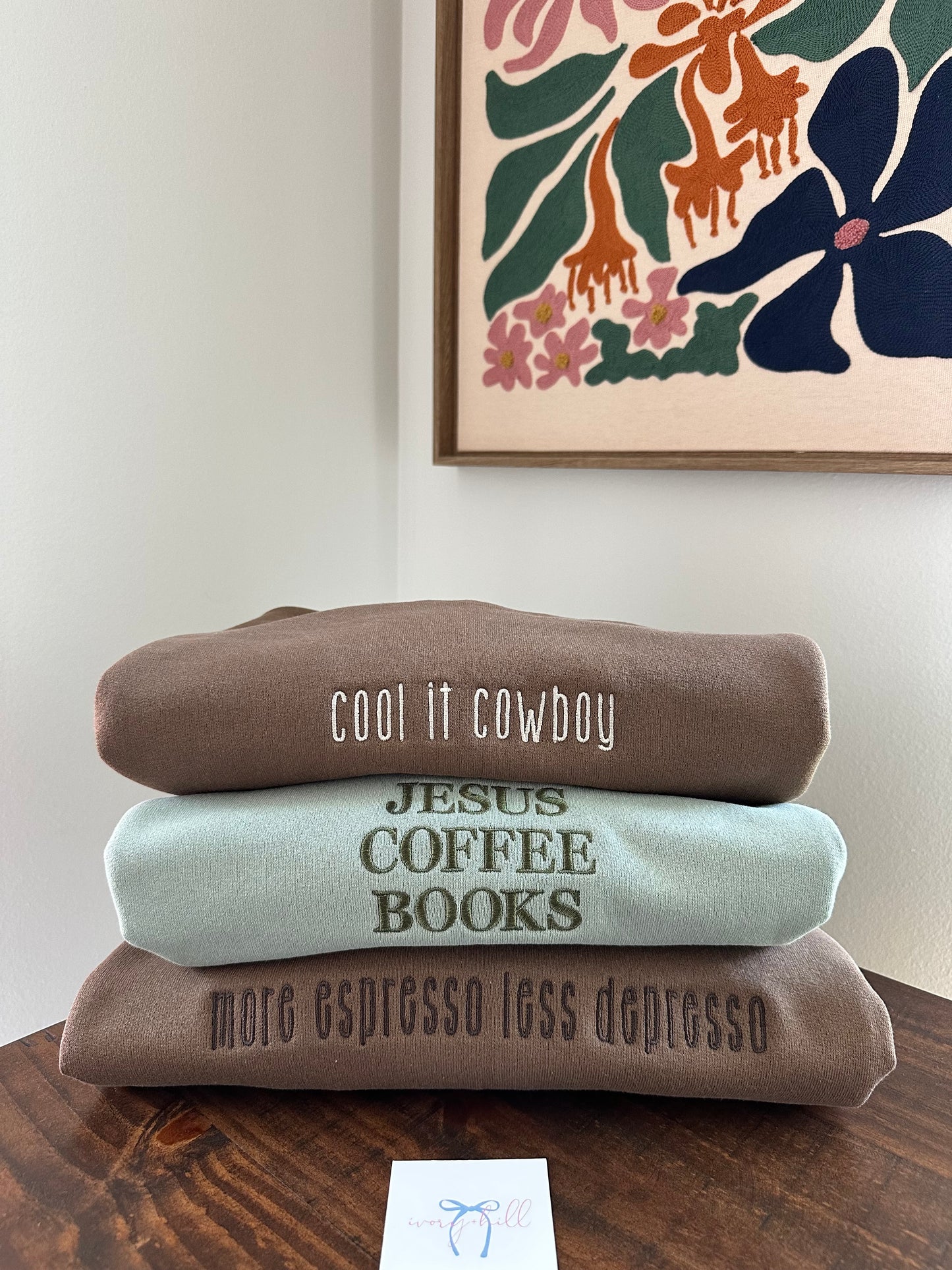 Cool it Cowboy - Embroidered Sweatshirt