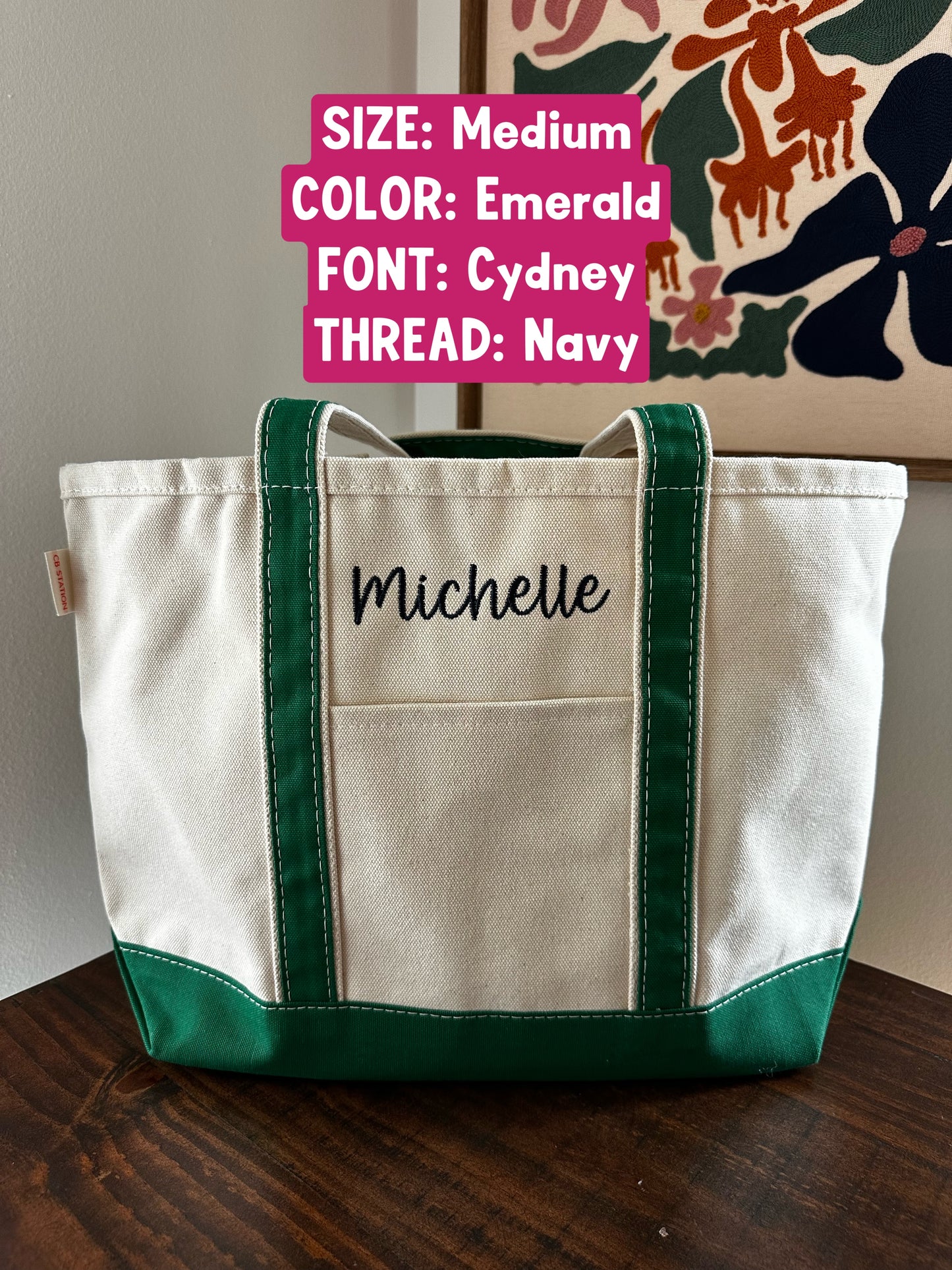 Medium Name Tote Bag