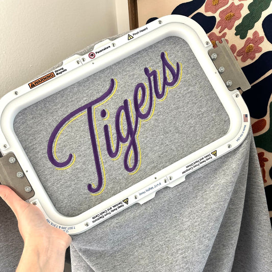 Tigers Two Tone Embroidered Sweatshirt