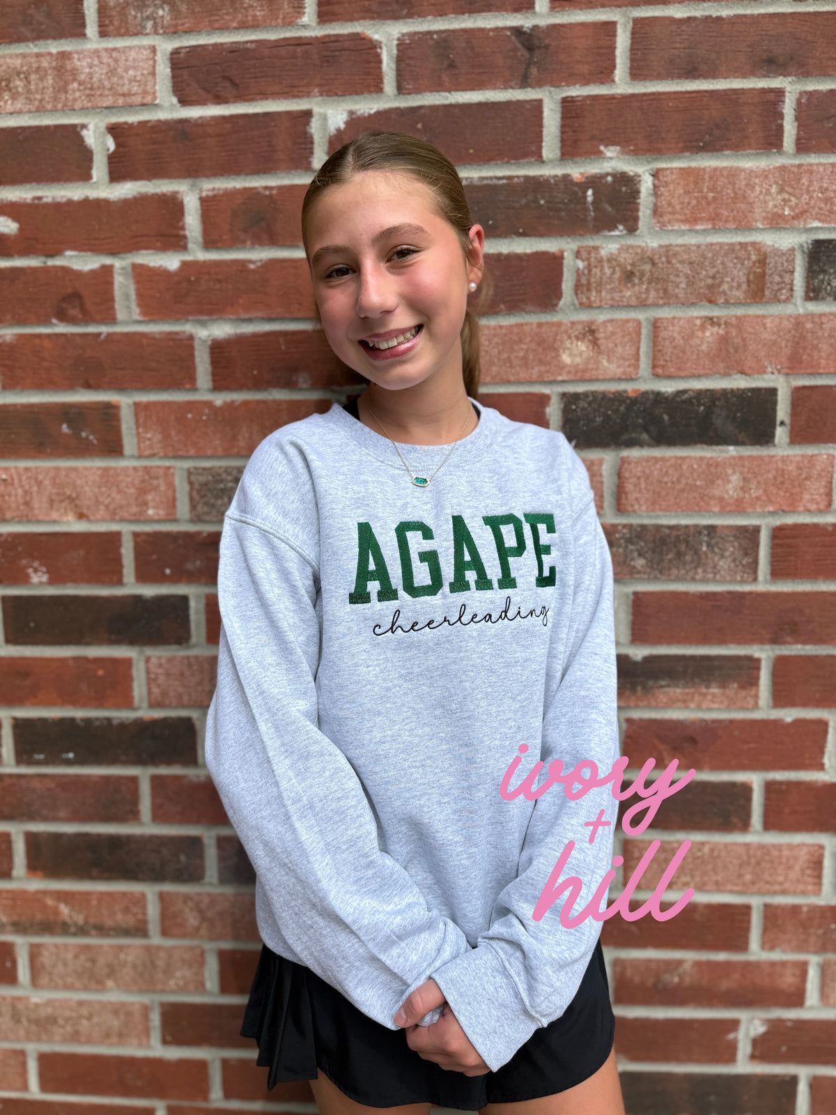 School Spirit Embroidered Sweatshirt