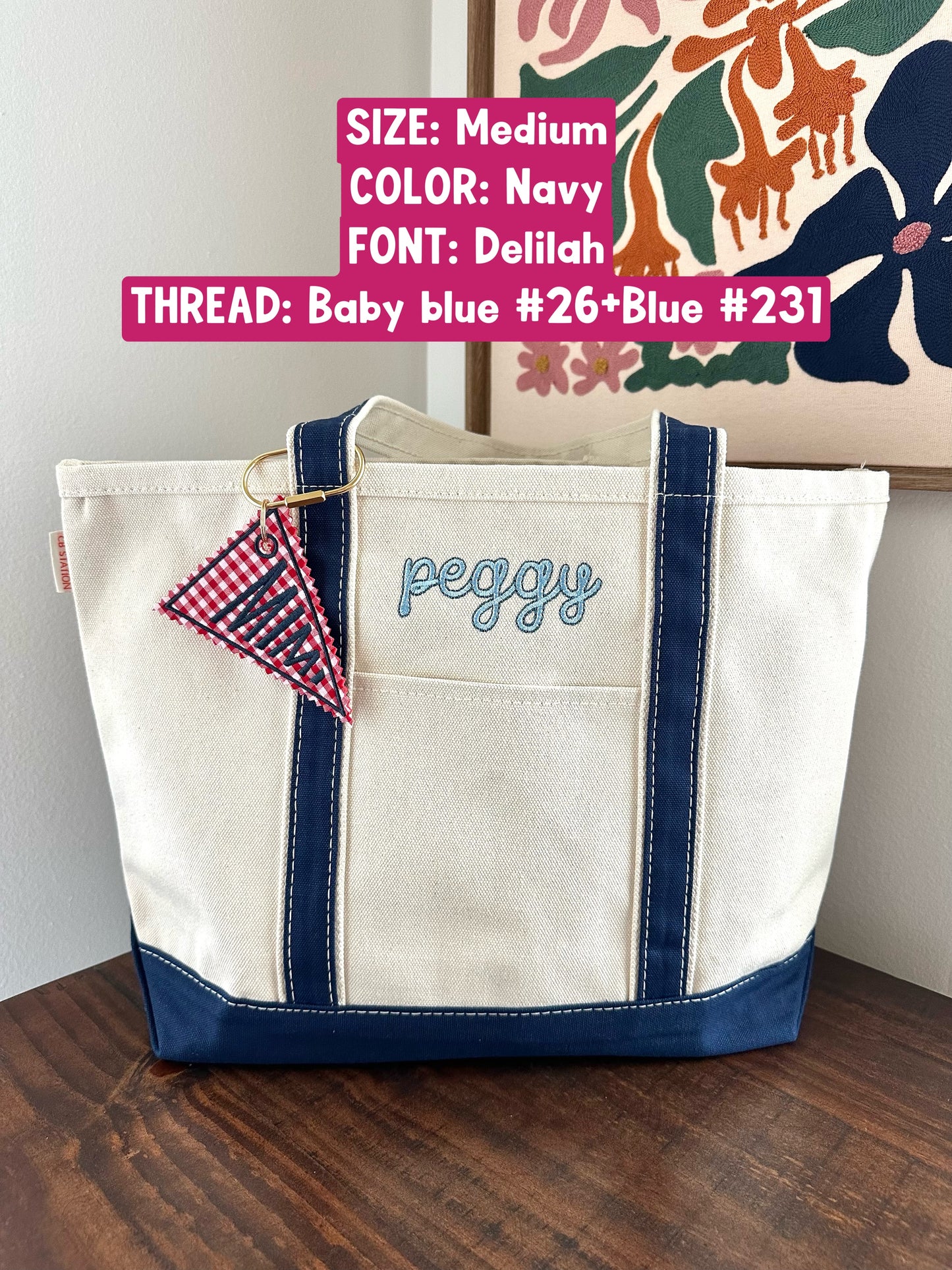 Medium Name Tote Bag