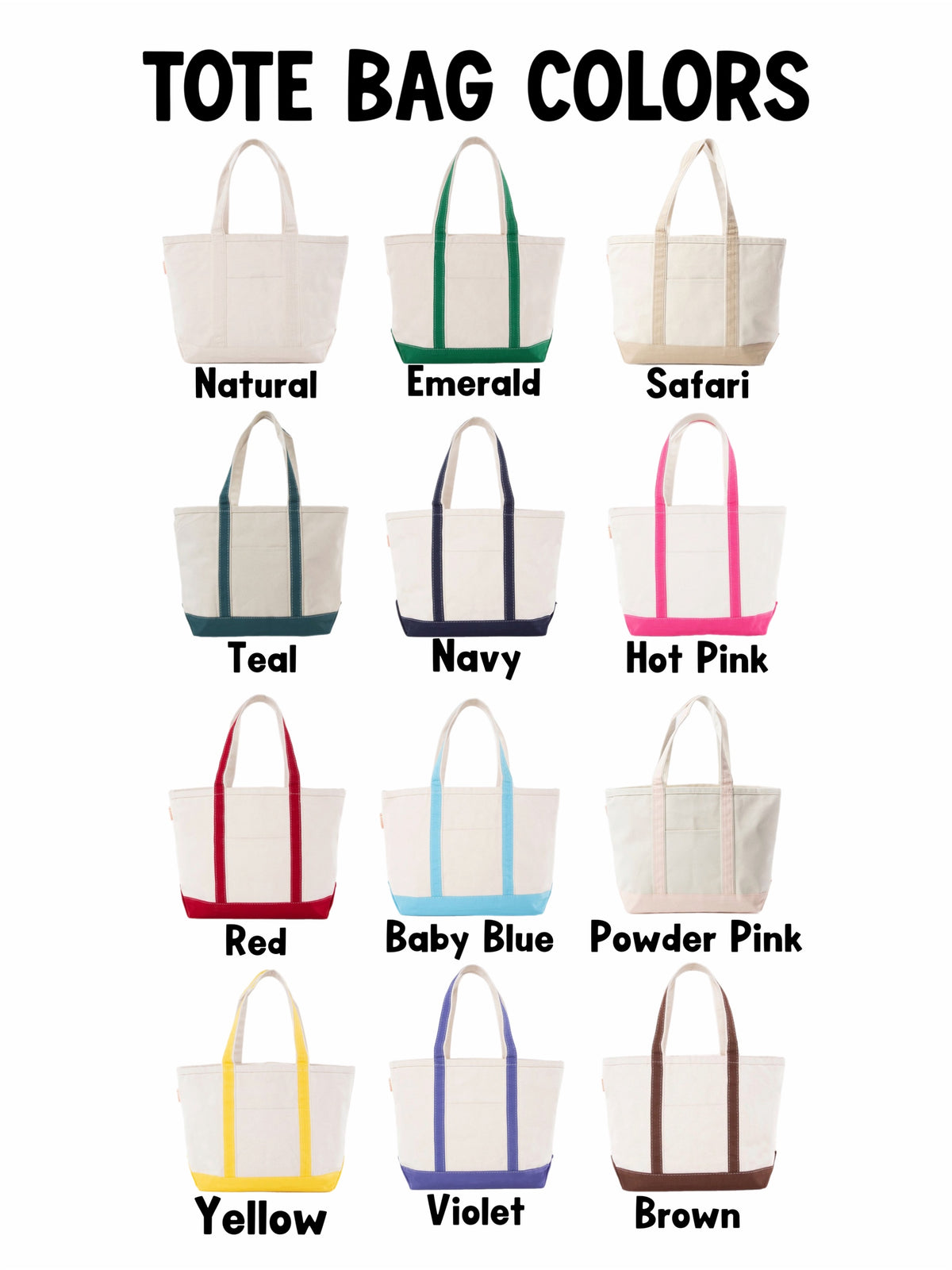 Medium Name Tote Bag
