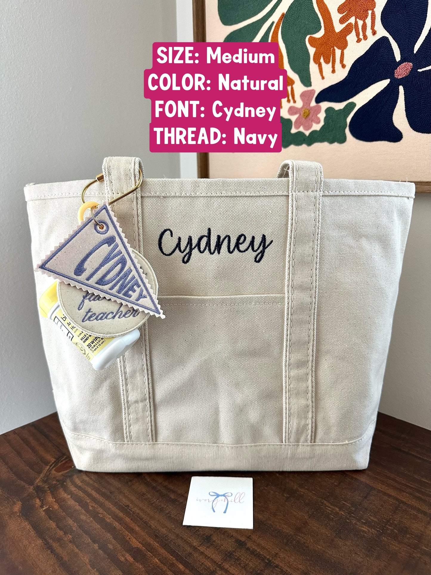 Medium Name Tote Bag