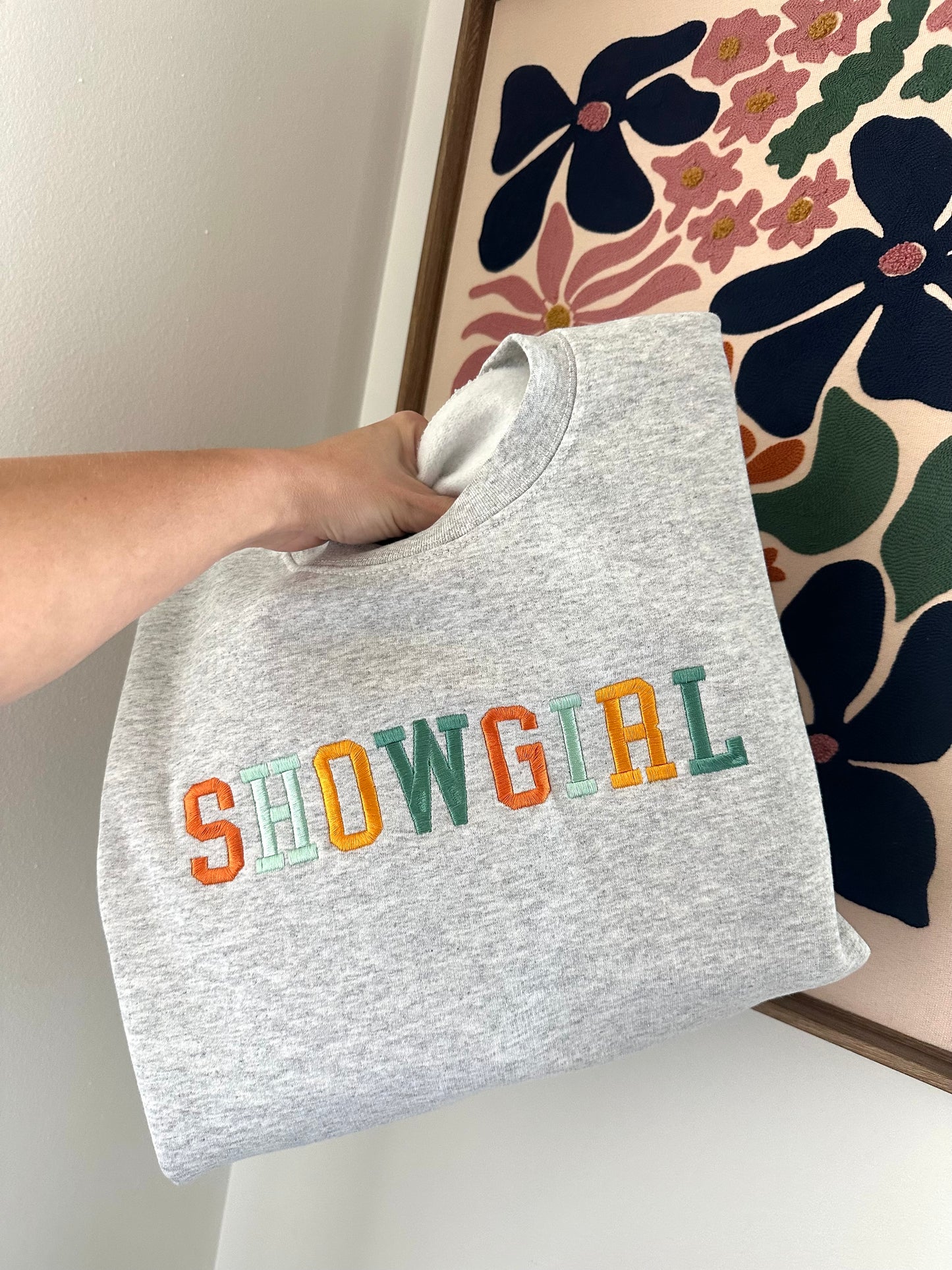 Embroidered Showgirl Sweatshirt