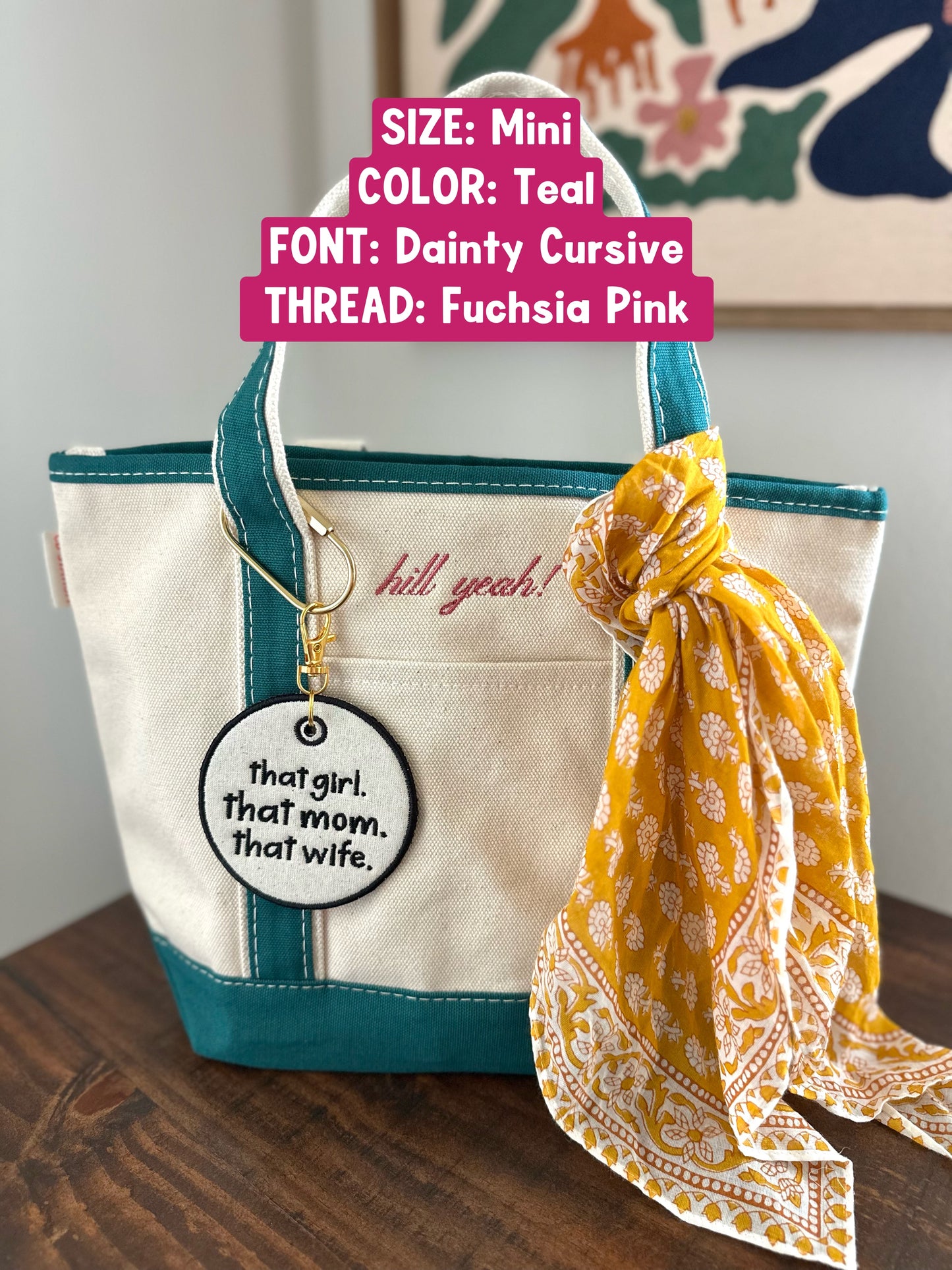 Medium Name Tote Bag