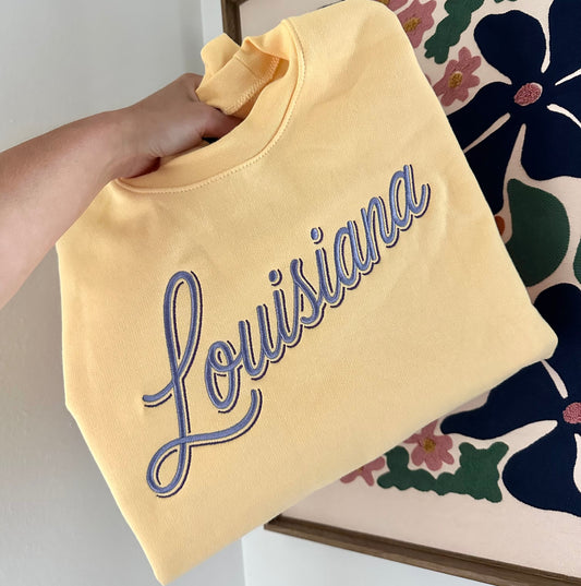 Tigers Two Tone Embroidered Sweatshirt - Gildan Softstyle