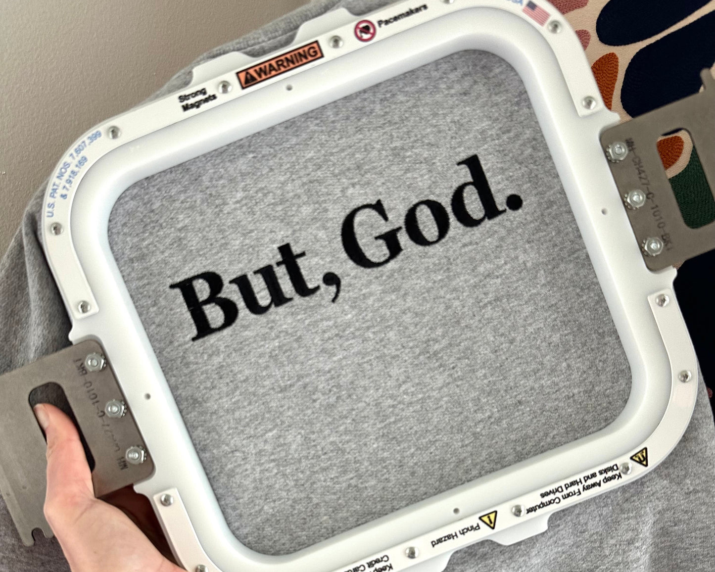 But, God. Embroidered Sweatshirt