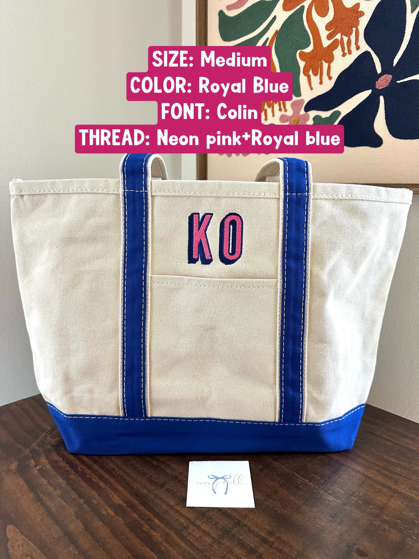 Medium Name Tote Bag