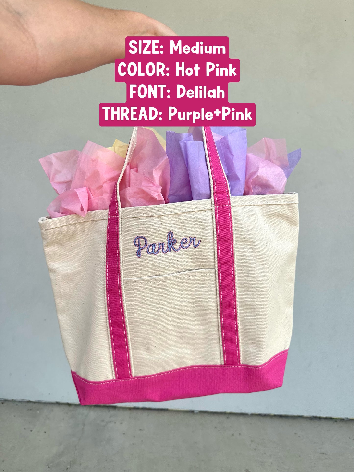 Medium Name Tote Bag