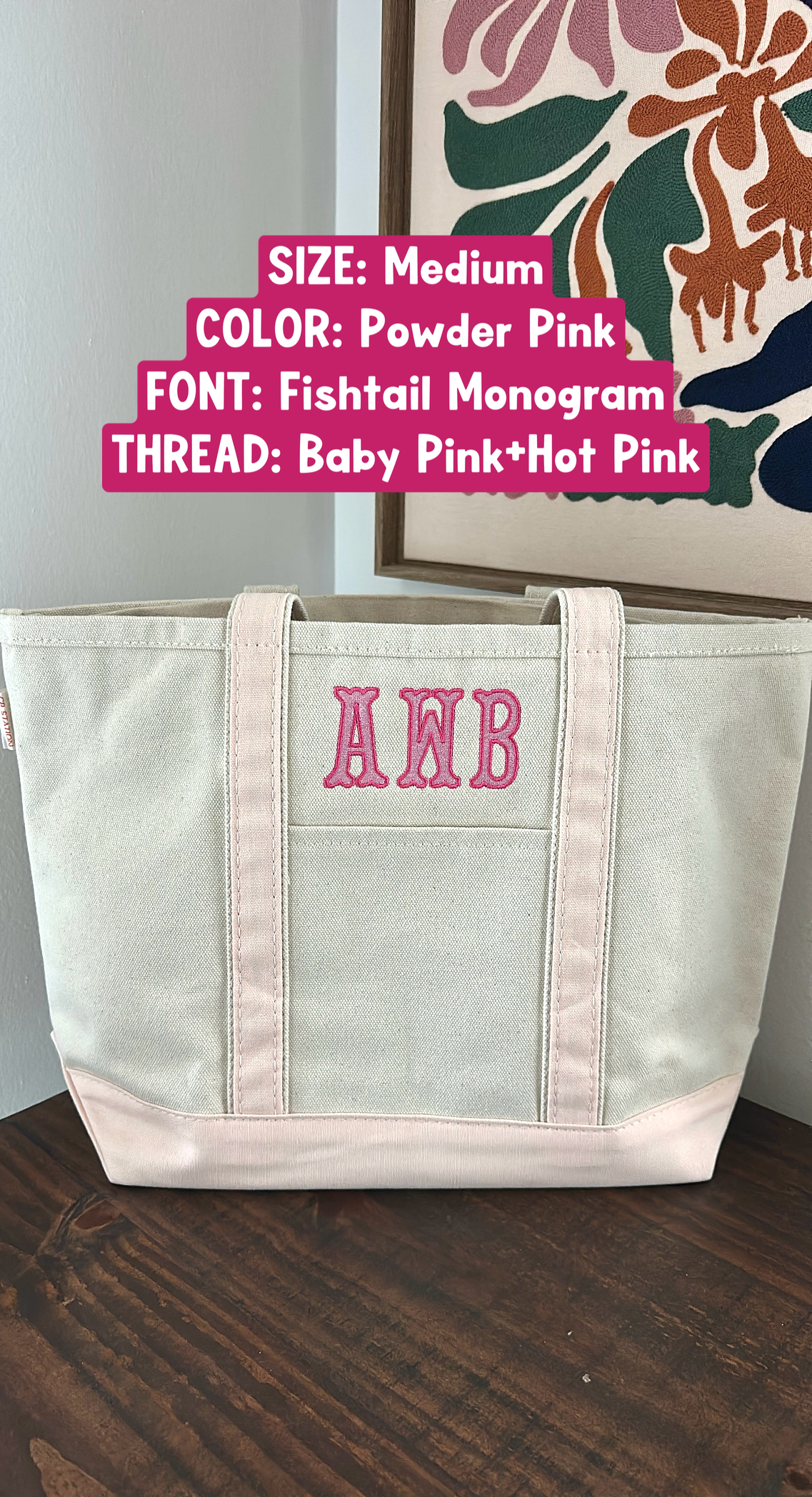 Medium Name Tote Bag