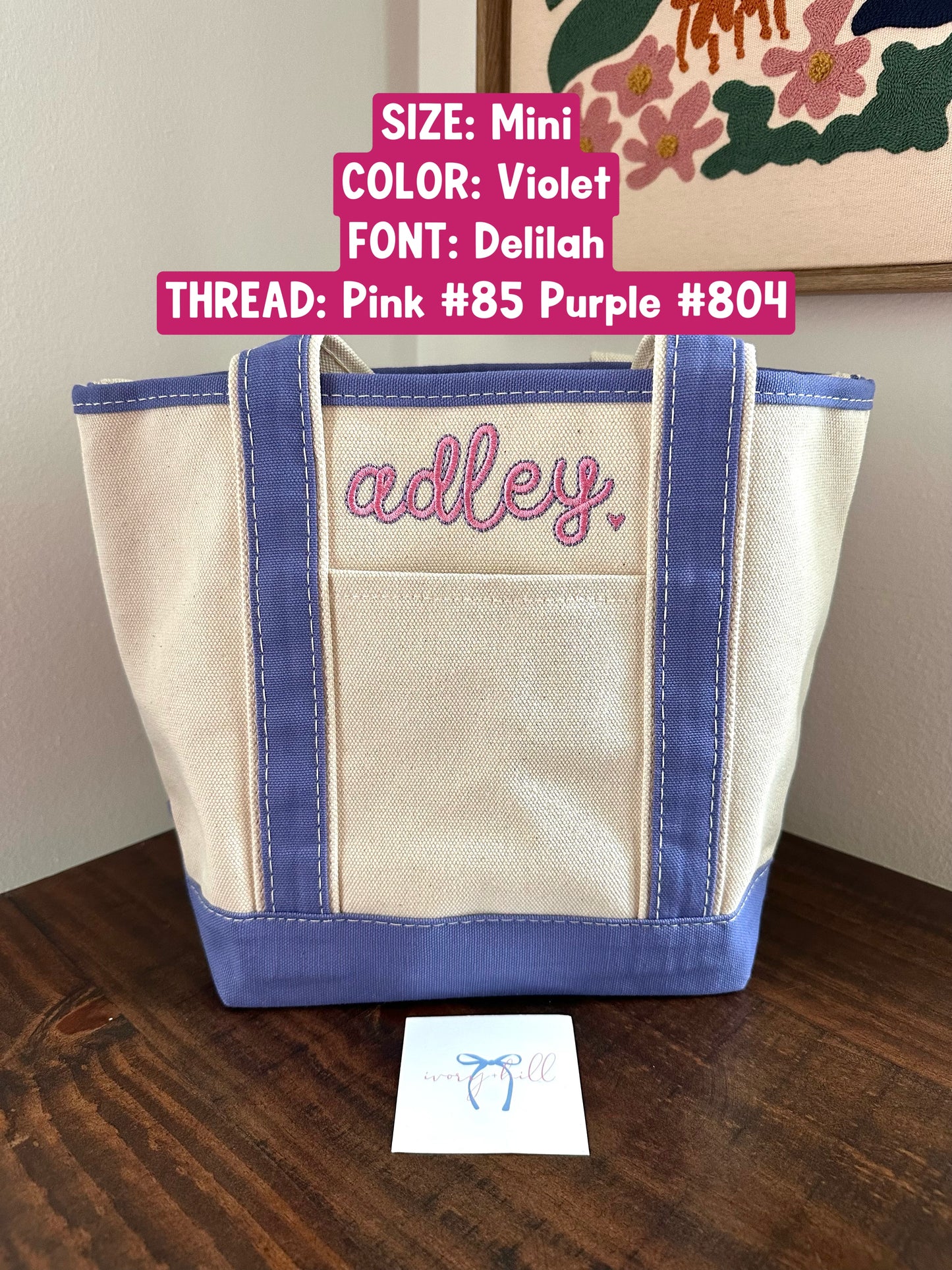 Medium Name Tote Bag